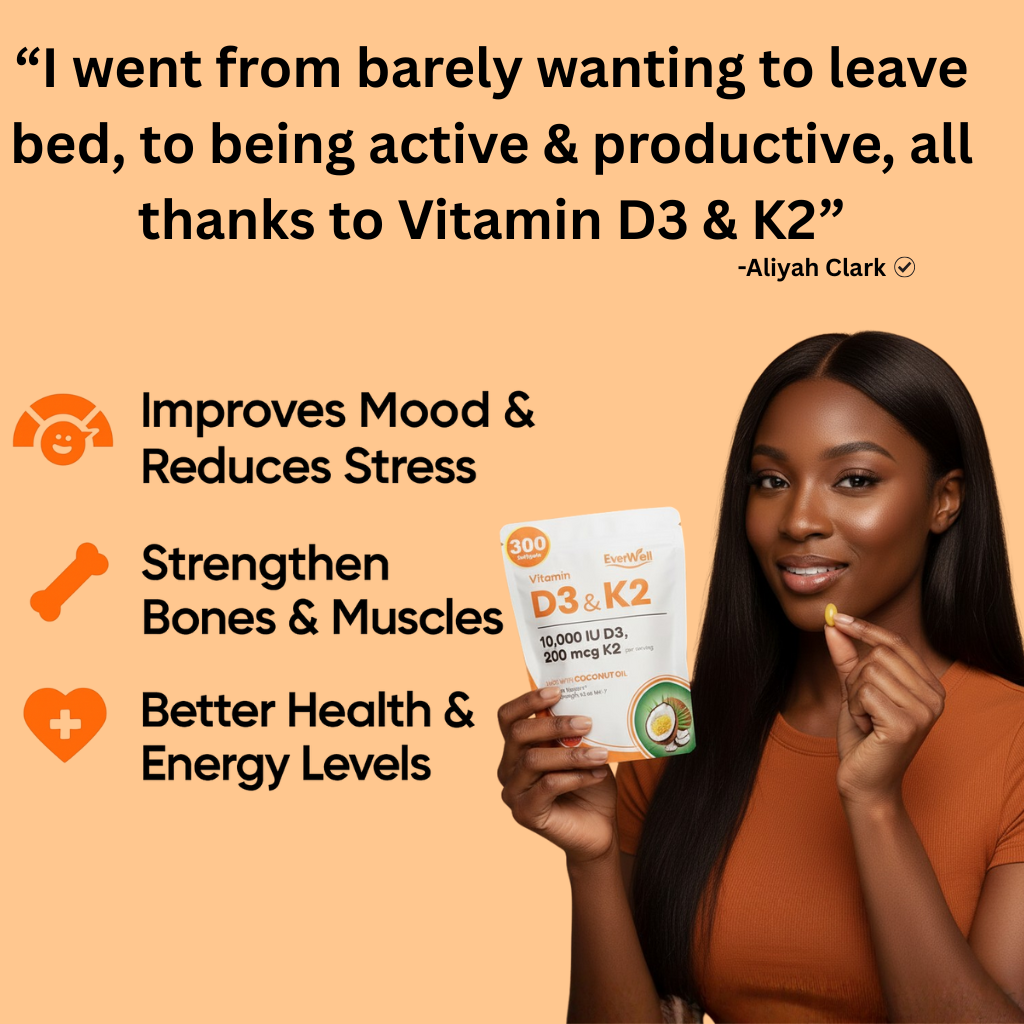 EverWell Vitamin D3+K2 Capsules