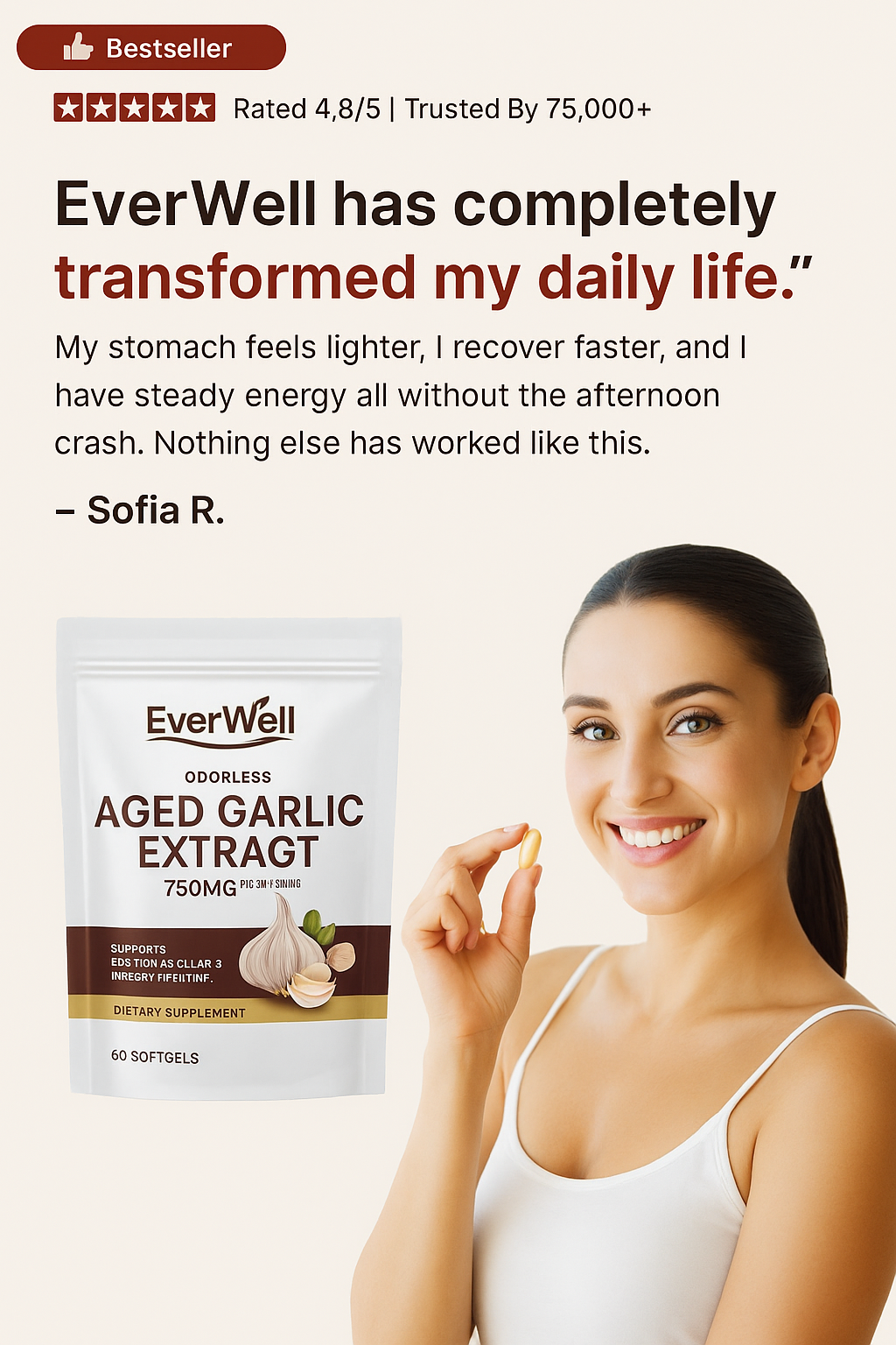 EverWell Aged Garlic Extract Softgels