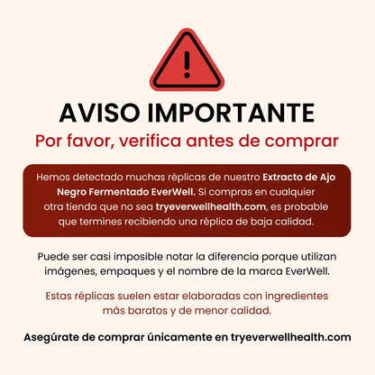 EverWell® Extracto de Ajo Negro Fermentado + CoQ10 Ubiquinol | Cápsulas Blandas Sin Olor de 6000 mg