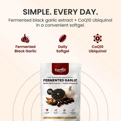 EverWell® Fermented Black Garlic Extract + CoQ10 Ubiquinol