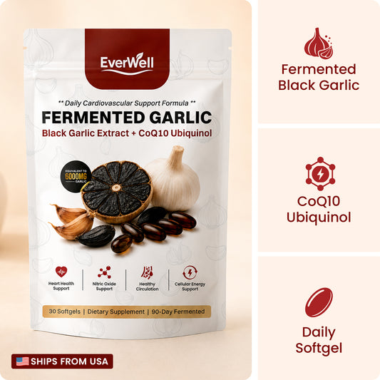 EverWell® Fermented Black Garlic Extract + CoQ10 Ubiquinol