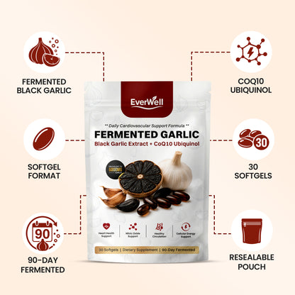 EverWell® Fermented Black Garlic Extract + CoQ10 Ubiquinol