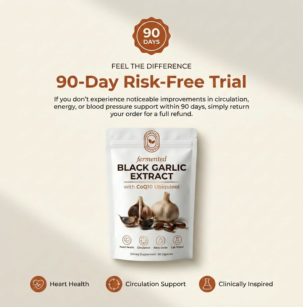 EverWell® Fermented Black Garlic Extract + CoQ10 Ubiquinol - 6000mg Odorless Softgels